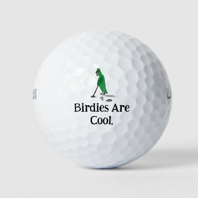 Birdies Are Cool Golf Balls (Front)