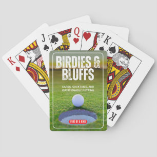 Birdies & Bluffs Golf Playing Cards Funny Golfer