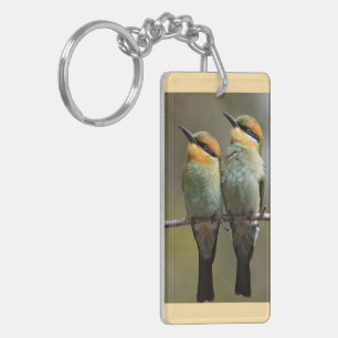 Birdies lookin this way key ring