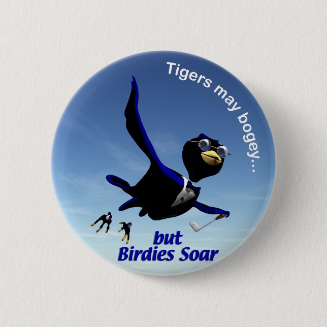 Birdies Soar 6 Cm Round Badge (Front)
