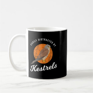 Birding Birdwatching Easily Distracted By Kestrels Coffee Mug