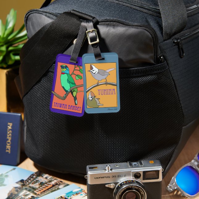 Birding  luggage tag (Front & Back)