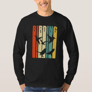 Birding Vintage Style For Birders With Birds T-Shirt