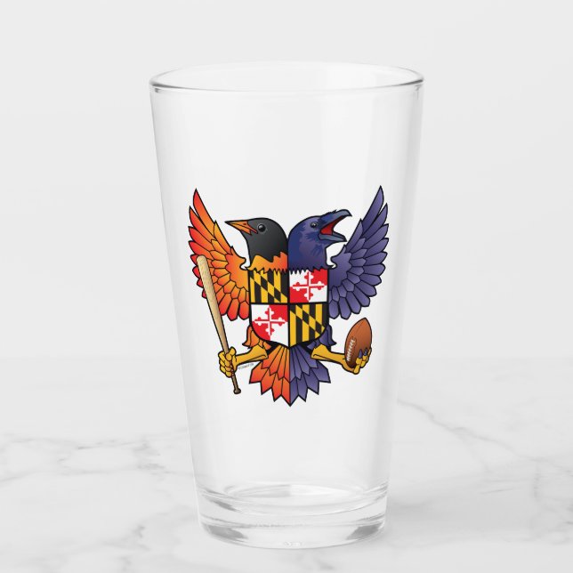 Birdland Maryland Crest Glass (Front)