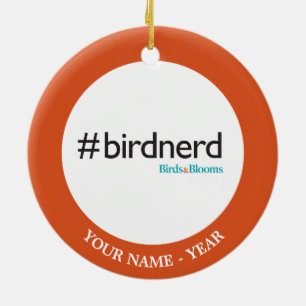 #BirdNerd Ceramic Tree Decoration