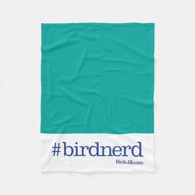 #birdnerd fleece blanket (Front)