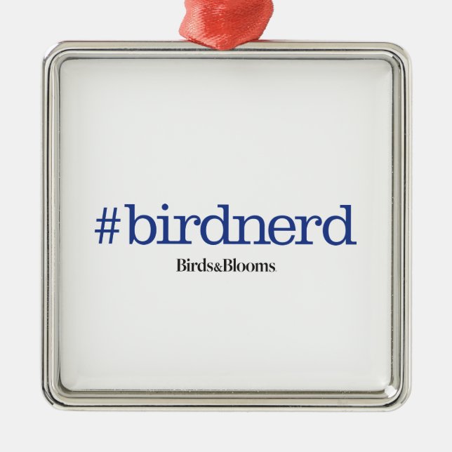 #birdnerd metal tree decoration (Front)