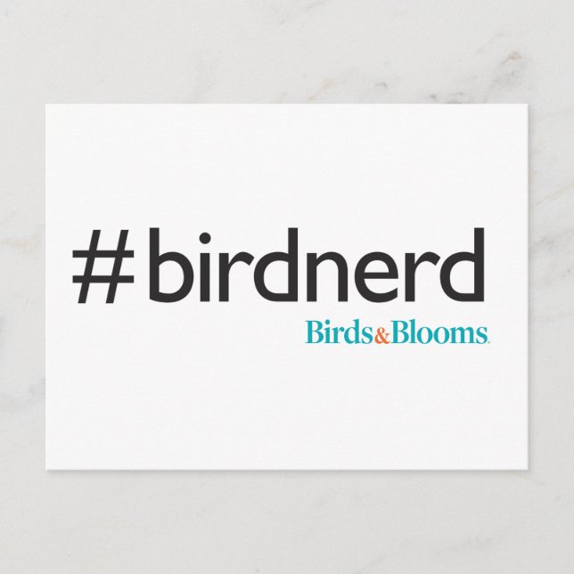 #BirdNerd Postcard (Front)