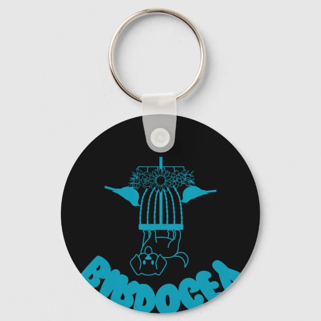 Birdogey When Birdie Becomes Bogey Disc Golf Meme  Key Ring (Front)
