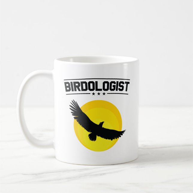 Birdologist Bird Watching Watcher Birding Birder Coffee Mug (Left)