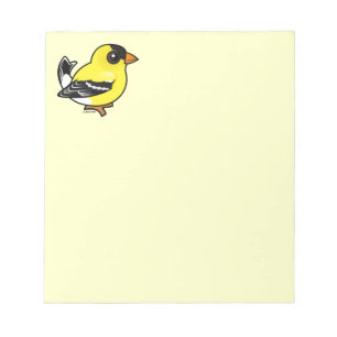 Birdorable American Goldfinch Notepad