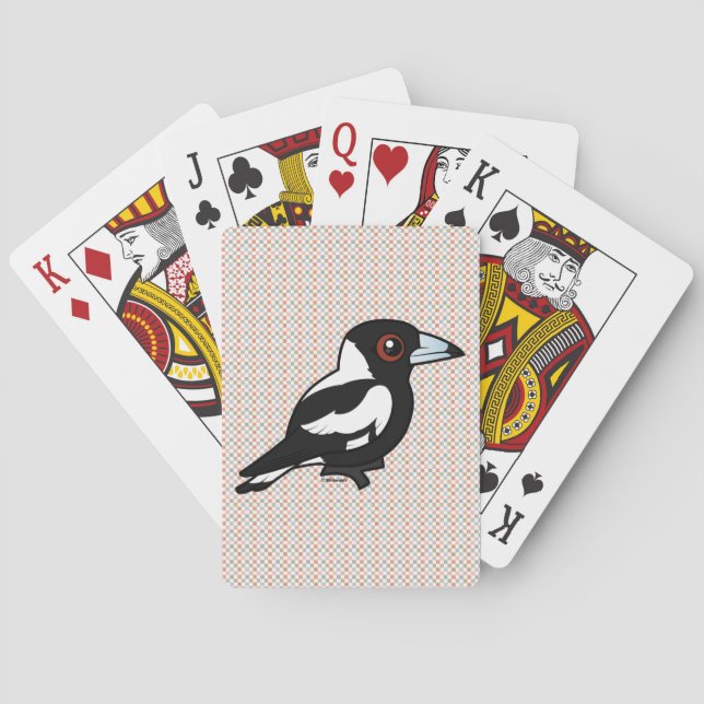 Birdorable Australian Magpie Playing Cards (Back)