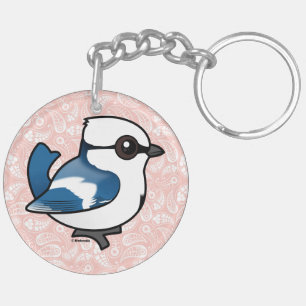 Birdorable Azure Tit Key Ring