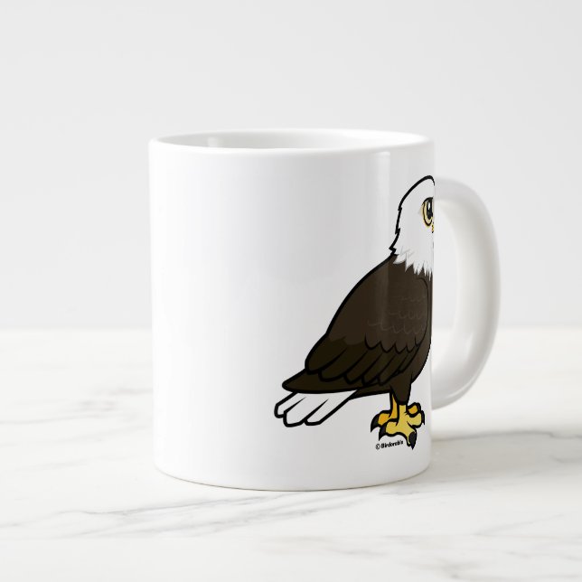 Birdorable Bald Eagle Large Coffee Mug (Front Right)