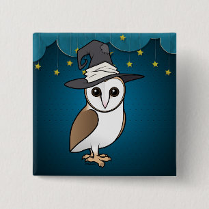 Birdorable Barn Owl Witch 15 Cm Square Badge