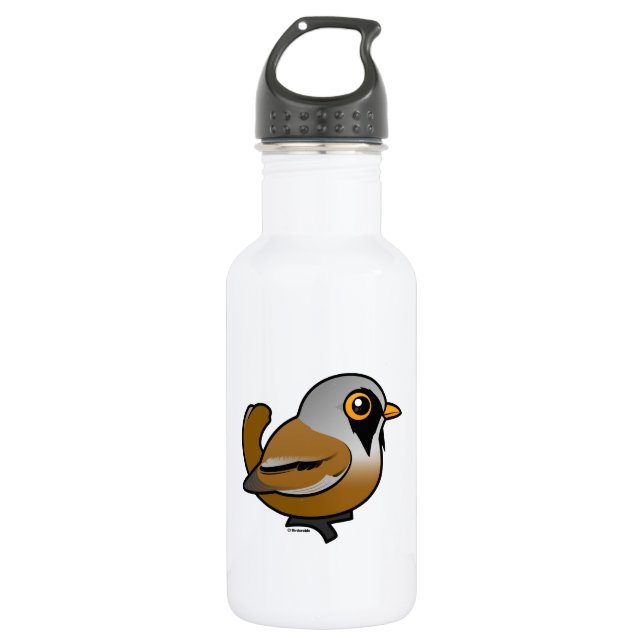 Birdorable Bearded Reedling 532 Ml Water Bottle (Front)
