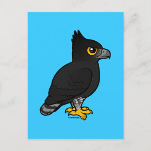 Birdorable Black Hawk-Eagle Postcard