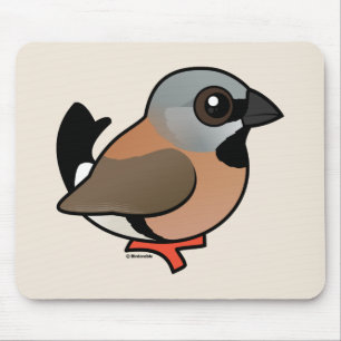 Birdorable Black-throated Finch Mouse Mat