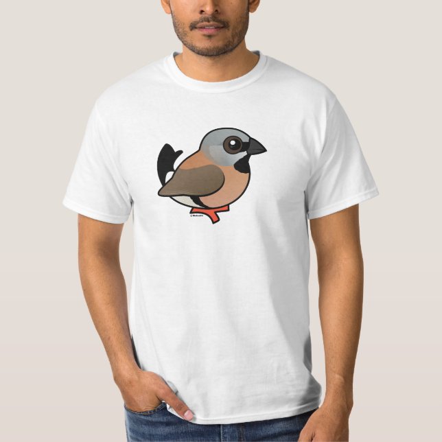 Birdorable Black-throated Finch T-Shirt (Front)