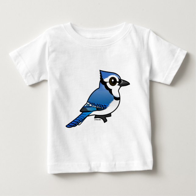 Birdorable Blue Jay Baby T-Shirt (Front)