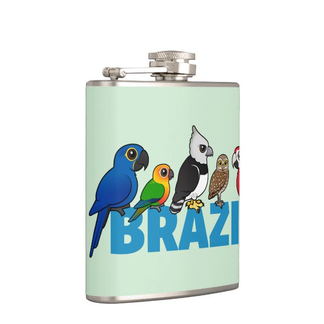 Birdorable Brazil Hip Flask (Right)