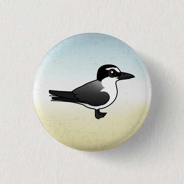 Birdorable Bridled Tern 3 Cm Round Badge (Front)