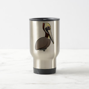 Birdorable Brown Pelican Travel Mug
