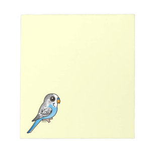 Birdorable Budgie Blue Notepad