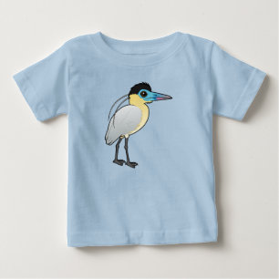 Birdorable Capped Heron Baby T-Shirt