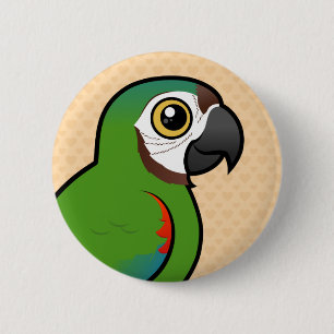 Birdorable Chestnut-fronted Macaw 6 Cm Round Badge