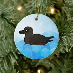Birdorable Christmas Shearwater swim Ceramic Tree Decoration