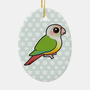 Birdorable Cinnamon Green-cheeked Conure Ceramic Tree Decoration