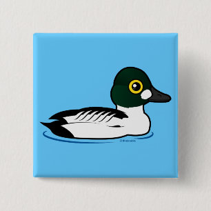 Birdorable Common Goldeneye 15 Cm Square Badge