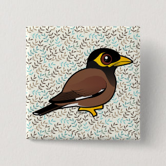Birdorable Common Myna 15 Cm Square Badge