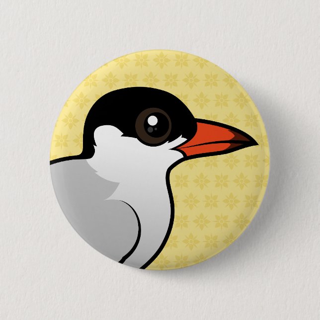 Birdorable Common Tern 6 Cm Round Badge (Front)