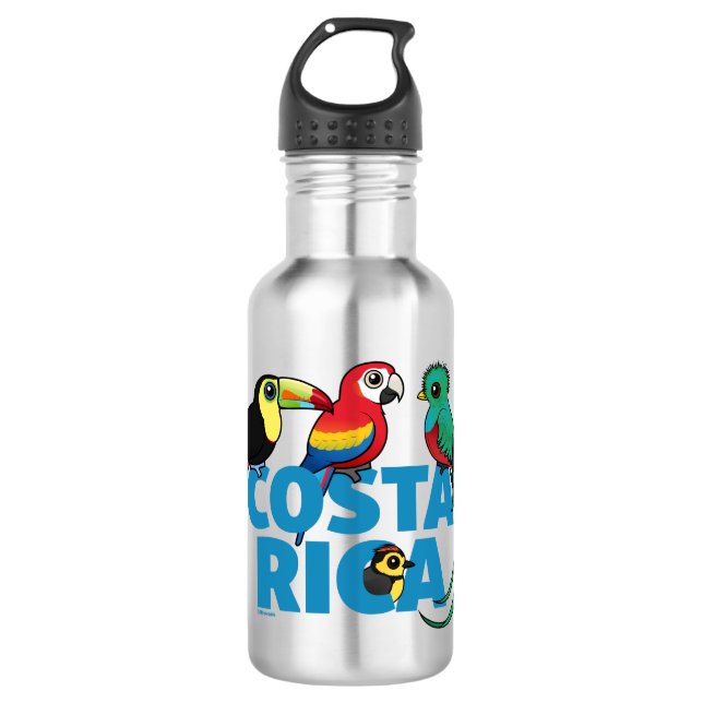 Birdorable Costa Rica 532 Ml Water Bottle (Front)