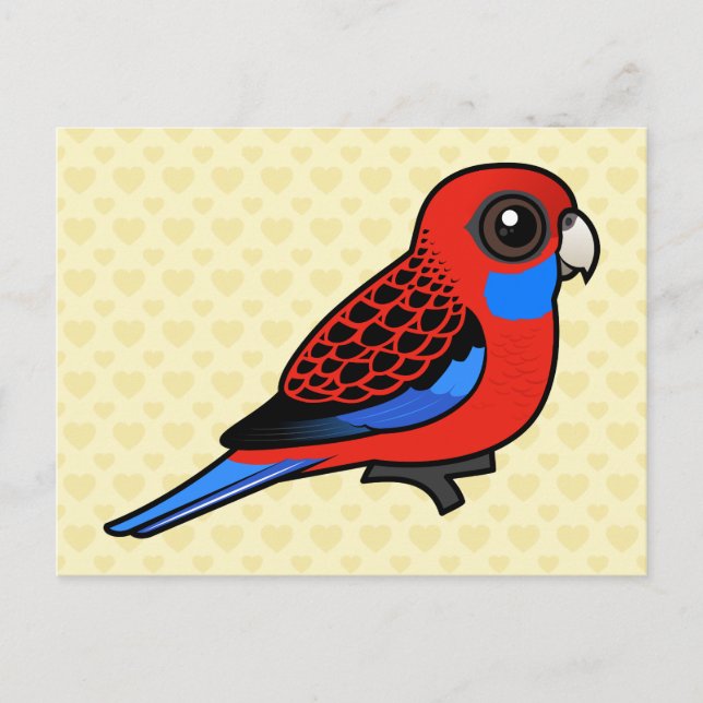 Birdorable Crimson Rosella Postcard (Front)