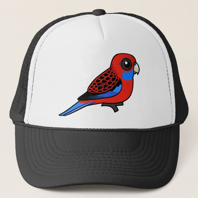 Birdorable Crimson Rosella Trucker Hat (Front)