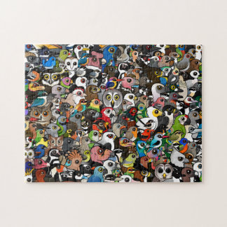 Birdorable Crowd Jigsaw Puzzle