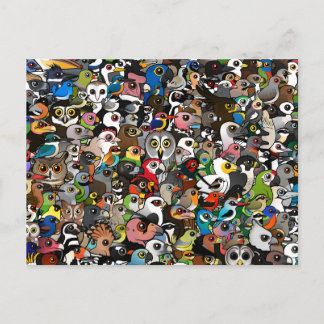 Birdorable Crowd Postcard