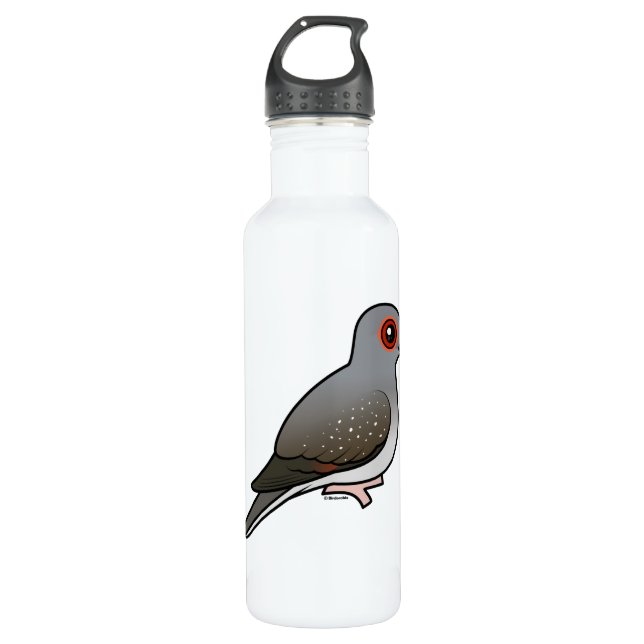 Birdorable Diamond Dove 710 Ml Water Bottle (Front)