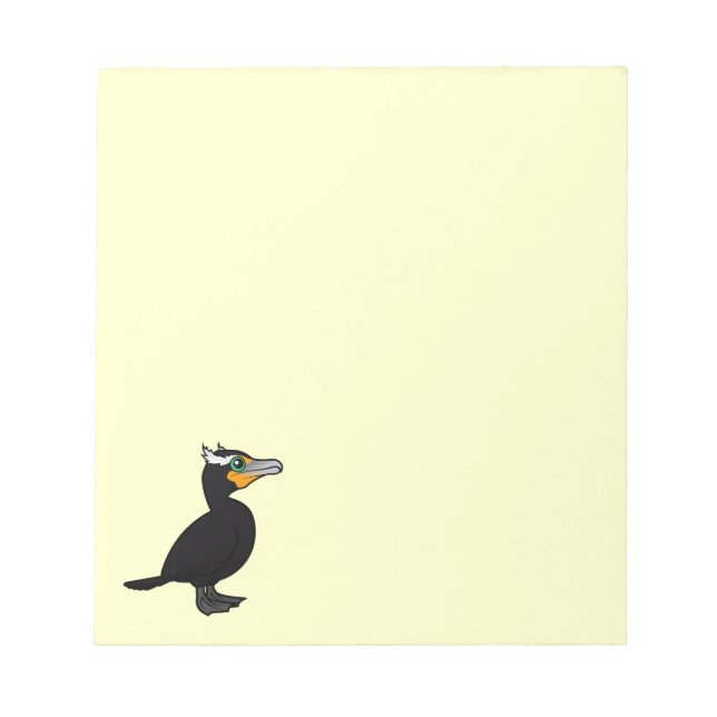 Birdorable Double-crested Cormorant Notepad (Front)