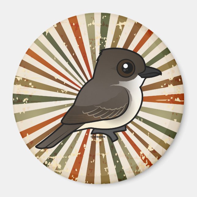 Birdorable Eastern Phoebe Magnet (Front)