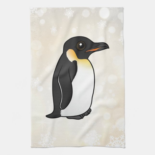 Birdorable Emperor Penguin Tea Towel (Vertical)