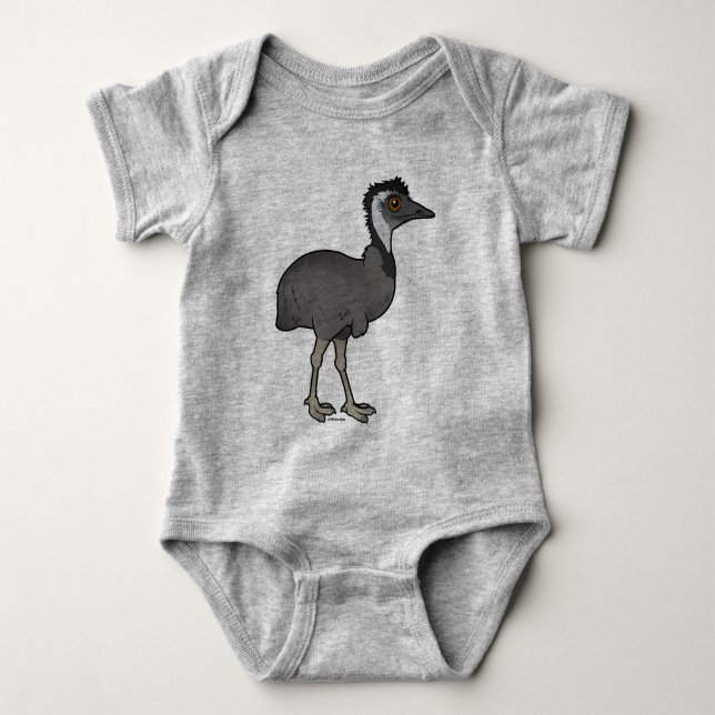 Birdorable Emu Baby Bodysuit (Front)