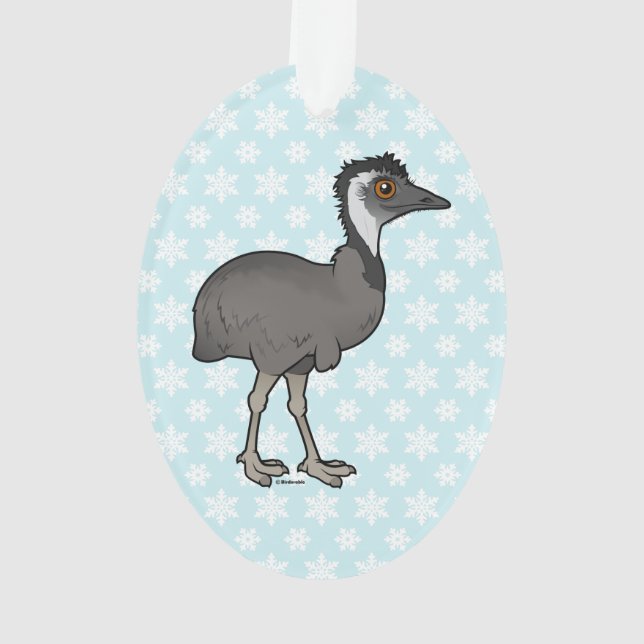 Birdorable Emu Ornament (Back)