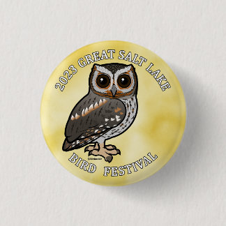 Birdorable Flammulated Owl Great Salt Lake 2023b 3 Cm Round Badge