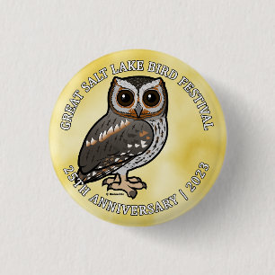 Birdorable Flammulated Owl Great Salt Lake 2023c 3 Cm Round Badge