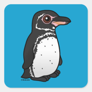 Birdorable Galapagos Penguin Square Sticker