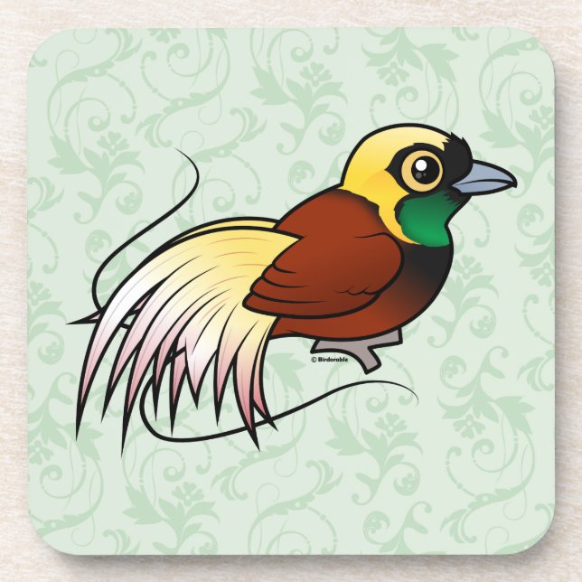 Birdorable Greater Bird-of-paradise Coaster (Front)